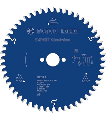 PRODIAMANT Multi lemmet 260 x 30 mm van wolfraamcarbide voor hout, aluminium, kunststof en laminaat, HM TCT voor tafelzaag, radiaal en cirkelzaag