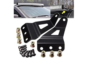 KATUR 50Inch Curved LED Upper Windshield Light Bar Mounts for GM Pickup and SUVs for 2007-2013 4WD/2WD Chevrole Silverado 1500/2500HD/ 3500HD Pickup/ 4WD/2WDTahoe/Suburban/Avalanche
