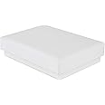 Packaging World 12 Eco-friendly Small Pendant, Earrings Jewellery Gift Boxes, 51 x 70 x 18mm, White | 2-Piece Design, Anti-tarnish, Recyclable, Certified Paper | FSC Mix 70%, INT-COC-807273-EV