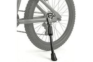 Aeutabs Verstellbarer Fahrradständer für 12-16 Zoll Kinderfahrräder, Einseitiger Seitenständer aus Kohlenstoffstahl mit Rutschfesten Pads, Einstellbare Länge