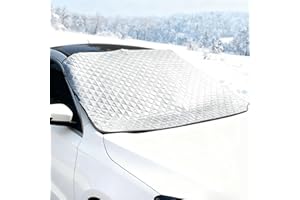 SDLDEER Car Windscreen Cover 97 x 147cm Heavy Duty Ultra Thick Windscreen Cover Car Snow Cover, Snow Ice Frost Sun Dust Water Protective Windshield Cover for Cars SUVs (Standard)