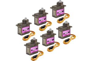 MAKERFIRE 6 pezzi MG90 Servo in metallo 9G Servo Micro Servo motore per Smart Auto Robot RC Aeroplano barca