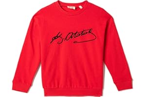 Koton Atatürk Signature Printed-Sudadera de Algodón Niñas
