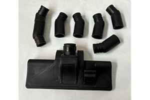 Homely R Spazzola Universale con Ruote, Setola Retraibile e 7 Raccordi per Pavimenti e Tappeti