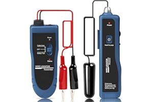 Kolsol Underground Wire Locator Cable Tester F02 Pro with Rechargeable 1100mAh Battery for Locate Wires and Control Wires Cables Pet Fence Wires