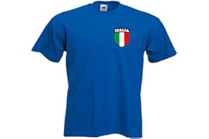 INVICTA SCREEN PRINTERS Italy Italian Italia National Football Soccer Team T-Shirt - All Youth Kids Sizes