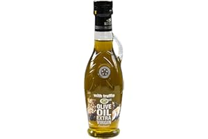 ‎KORVEL MEDITERRANEAN QUALITY PRODUCTS Oliwa z oliwek KORVEL – Najwyższej jakości grecka oliwa z oliwek z pierwszego tłoczenia z truflami 250 ml do smażenia, dressingów i maczania – Oliwki Koroneiki – Tłoczona na zimno