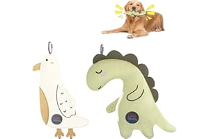 FURJOY Squeaker Plush Pet Toy for Dogs & Puppies, Soft & Durable, Tough & Chew Resistant, Reinforced Seams (Animal Print)