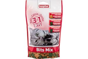BEAPHAR - Bits Mix - dla kotów - pasta do maltu, kocimiętka, witaminy - wspomaga zdrowie i dobre samopoczucie, pielęgnacja zębów - 150 g