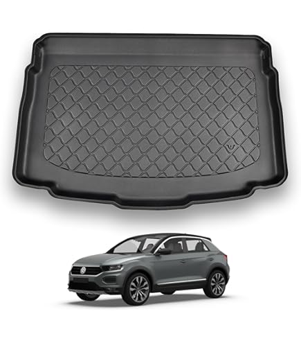 Volkswagen 2GC061270WGK textielvloermatten premium velours vloermatten 4 x stoffen matten, voor VW T-ROC Cabrio, grijs