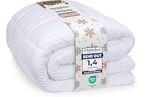 Utopia Bedding Bettdecke 200 x 200 cm, leichte Bettdecke mit Polyesterfüllung für 4 Jahreszeiten, Mikrofaser, für 2 Personen (weiß)