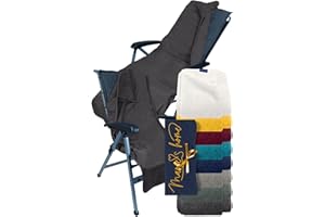 Marie´s Home Frottee - Schonbezug für Gartenstuhl und Gartenliege Gartenstuhlauflagen 60x130 für Campingstuhl Campingliege Klappstühle Saunaliege Strandliegen Poolliegen, 60 x 130 cm, anthrazit