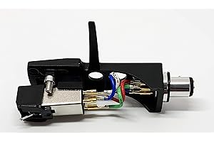 Pfanstiehl Guscio nero, supporto, cartuccia e stilo conico, ago per Pioneer PL550, PL10, PL510, PL71, PL400, PL100, PL115D, PL120, PL300, PL514X, SPL100, PL112D