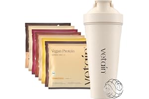 ‎VETAIN VETAIN Vegan Protein Probierset + Shaker - 8 x 30g - 23g Protein pro Portion - Proteinpulver Probierpaket - Ohne Allergene & Sucralose - laborgeprüft & produziert in Deutschland