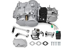 RibasuBB 125 ccm 4-taktsmotor, 4-växlad Dirt Bike-motor 6,5 kW med