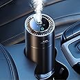 Ceeniu Smart Car Air Freshener, Waterless Ultrasonic, Auto ON/OFF, Plug-Free, Pure Cologne Scent, French Natural Fragrance, 4-Month Supply, F26 Car Aroma Diffuser