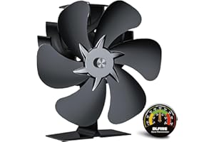 BLFIRE Log Burner Fan Heat Powered | Stove Fan for Wood Burner/Fireplace | Stove Accecories