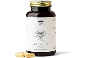 ‎KRÄUTERHANDEL SANKT ANTON KRÄUTERHANDEL SANKT ANTON - Mariendistel Kapseln - Hochdosiert - 80% Silymarin Anteil aus Mariendistelsamen - Deutsche Premium Qualität (90 Kapseln)