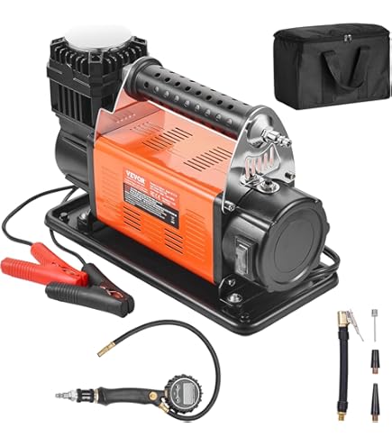 Pompa Per Pneumatici Portatile Auto 12V - Compressore Aria Con Quadrante, Per Auto, Moto, Bici, Gommoni - Foto 4