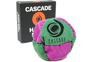 CASCADE JUGGLING Cascade Pro Hacky Sack mit 8 Paneelen – Pro Freestyle Footbag – Trick-Fußsack