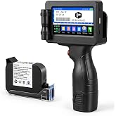Eurannit E55 Portable Inkjet Printer with W6900K Ink Cartridge, 12.7mm Nozzle for Serial Numbers, QR Codes and Barcodes - Pri