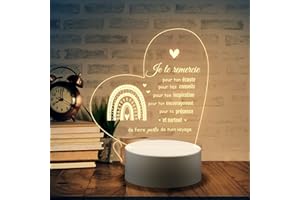 Welsky Cadeau Maitresse D'école, Cadeau Personnalisé Maitresse, Merci Maitresse, Cadeau Maitresse D'École Maternelle, Cadeau Fin D'Année Maitresse