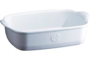 Emile Henry, Piatto da Forno Singolo in Ceramica, Ceramica, Farina, 22 x 14 x 6 cm