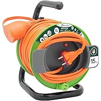 Electraline Kabeltrommel für Gärten, Grün, grün, 208617