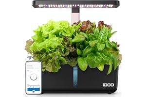 iDOO Hydroponics Growing System 8 Pods WiFi Indoor Herb Garden Plant Germination Kit with LED Grow Light, Pump, Auto-Timer Smart Garden, Height Up to 13.6", Gardening Gift for All Grower