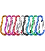 Mini-karabijnhaken – 12 Stuks – 2,5 Cm – Kleurrijk – Zinklegering – Ideaal Voor Sleutels, Tassen En Knutselprojecten