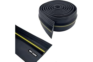 DOUJIAO Guarnizioni per porte di garage, guarnizioni per soglie di garage da 3.04metri, guarnizioni per pavimenti di porte di garage, ideali per mantenere il garage pulito e asciutto! ! (3m-Schwarz)