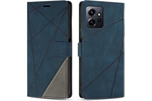 SONWO Case for Redmi Note 12 4G, Premium PU Leather Flip Wallet Case Cover with Magnetic Closure and Card Slots, Phone Case for Redmi Note 12 4G, Blue