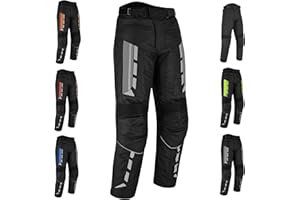 VASTER Pantalones de Moto Hombre | Impermeable Cordura Textile Pantalones de Motorista para Hombre con Protección en Caderas y Rodillas (EN 17092-4)