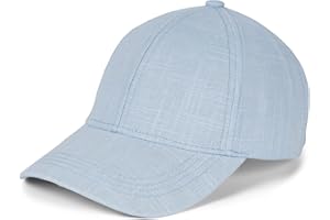 styleBREAKER Casquette de Baseball Unisexe en Lin | Casquette 6 Pans Réglable avec Visière Courbée | Casquette d'Été Respirante avec Boucle Métallique | Légère, Confortable & Stylée