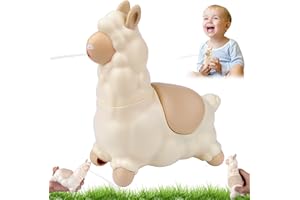 Vibbang Jouet d'eau Lama Cracheur, Pistolet à Eau Alpaga, Pulvérisateur d'eau Interactif en Alpaga avec Secouant la Tête, Jouet de Piscine Amusant en Alpaga for Enfants, für Freien, Strand, Garten