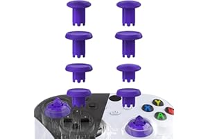 eXtremeRate ThumbsGear V3 Analogici Intercambiabili per Xbox Series X S Joystick,Levette Analogiche Ergonomici Thumbstick Grip per Xbox One S/X/Elite,Switch Pro Controller-Viola