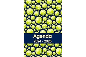 Agenda 2024-2025: Regalo per gli amanti del tennis, giocatori di tennis, tennisti, Calendario 24-25, Pianificatore agenda settimanale mensile