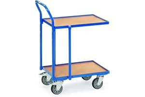 Fetra Transportgeräte mtyddtmcr F 250 Ladeschale Tintenroller mit Wulst und mit Griff, 250 kg, 125 mm Rollen