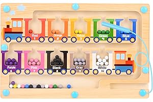 Gaethra Montessori Spielzeug, Magnetspiel Labyrinth ab 3 Jahre, Lernspielzeug, Motorikspielzeug, Klassifizierung der Farben, für Geburtstagsgeschenke und Kindertagsgeschenke für Jungen und Mädchen