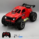 Oyuncak Uzaktan Kumandalı Araba Full Fonksiyon 3.7 Volt 500 Mah Şarjlı Işıklı Rc Off-Road Araba (Kırmızı)