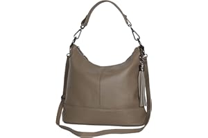 AMBRA MODA AmbraModa GLX09 Sac à main pour femme en cuir véritable