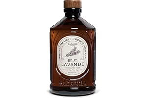 BACANHA - Sirop Bio et Brut - Sirop de Lavande - Pour Cocktail, Eau, Limonade et Thé Glacé - 400 mL