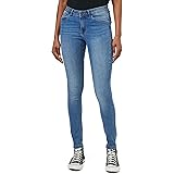 Vero Moda Vmtanya Mr S Piping Jeans Vi349 Noos Skinny, Blu (Medium Blue Denim Medium Blue Denim), 36W / 32L Donna