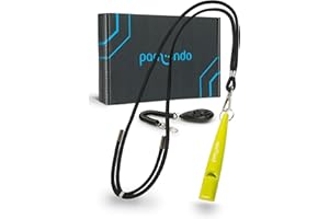 pamindo Sifflet pour Chiens avec Ruban Pratique - sifflet de Haute qualité pour Le Dressage de Chiens - Set de sifflets pour l'éducation Canine - Accessoires pour Chiens Vert