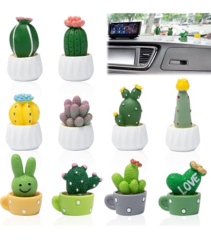 Weihnachtsmann Armaturenbrett-Deko – Gehäkelt & Wackelnd – 14 Cm – Für Auto, Büro & Zuhause