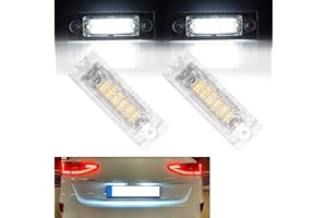 ‎BENEGES Beneges 2 Stücke Fehlerfrei Xenon Weiß Led Nummernschild Licht Kompatibel mit 2002-2008 Skoda Superb, 2000-2015 VW Caddy Golf Jetta Passat T5