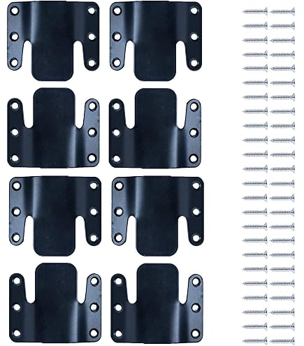 FLASOO 8 Pcs Metal Sectional Sofa Interlocking Furniture Connector With Screws