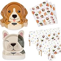 Tovaglioli Carta Tema Cane 100 Pezzi - 13x13 Pollici Per Feste Bambini | Decorazione Cuccioli - Foto 8
