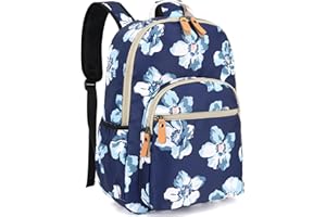 Leaper Water-Resistant Floral School Backpack Travel Bag Bookbags Women Satchel