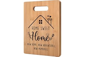 PANDASCH New Home Gifts, House Warming Gifts for Friends Couple Family, Unique Bamboo Cutting Board, Housewarming Gifts for New Home Women, Personalized Kitchen Gift Ideas for Friends Couple Family
